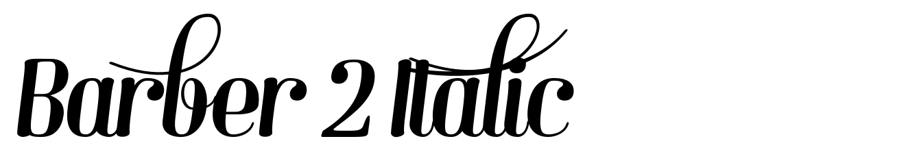 Barber 2 Italic